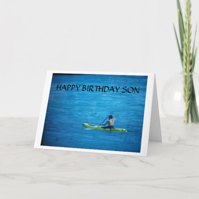 "PROUD OF THE MAN YOU'VE BECOME SON" BIRTHDAY CARD (Front)