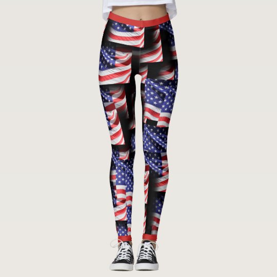 Proud Of The Red White And Blue Leggings