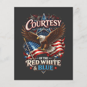 Proud of the Red White and Blue Vintage Flyer