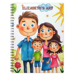 proud of your child add artwork to this cute notebook
