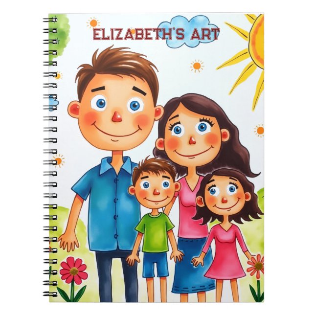 proud of your child add artwork to this cute  notebook (Front)