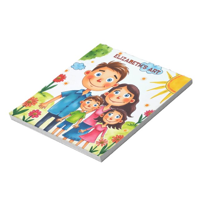 proud of your child add artwork to this cute  notepad (Rotated)