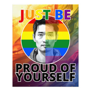 Proud of Yourself - Gay Pride Asian Male Photo Print