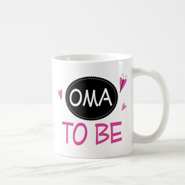 Proud Oma to Be Coffee Mug (Right)