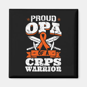 Proud Opa Of A Crps Warrior Rsd Awareness Ribbon R Magnet