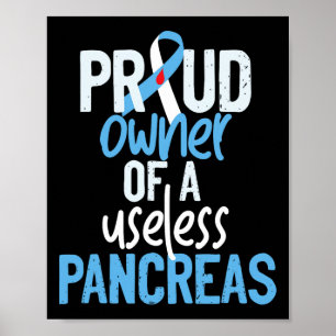 Proud Owner Of A Useless Pancreas Type 1 Diabetes  Poster