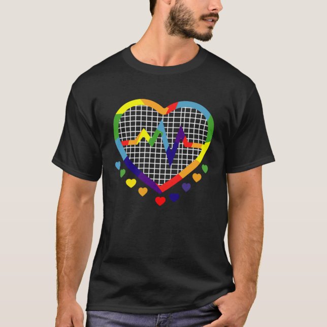 Proud Pansexual Transgender Queer LGBTQ+ Love Equa T-Shirt (Front)