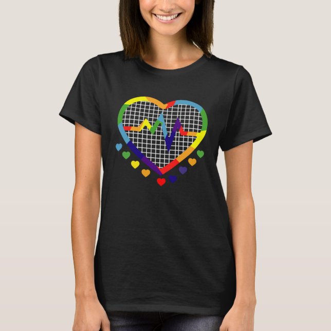 Proud Pansexual Transgender Queer LGBTQ+ Love Equa T-Shirt (Front)