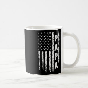 Proud Papa Funny Fathers Day 2024 Gifts Dad Americ Coffee Mug