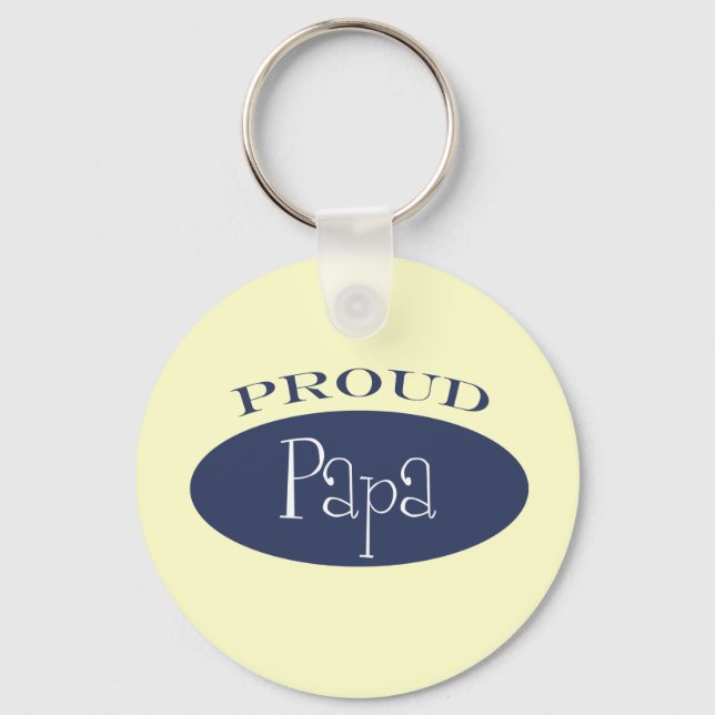proud papa key ring (Front)