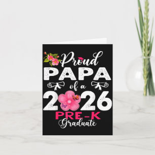 Proud papa of 2026 pre-k graduate mothers day card