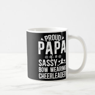 Proud Papa Of A Cheerleader Papa Cheer Papa Grandp Coffee Mug