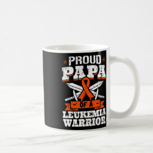 Proud Papa Of A Leukaemia Warrior Dad Awareness Bl Coffee Mug