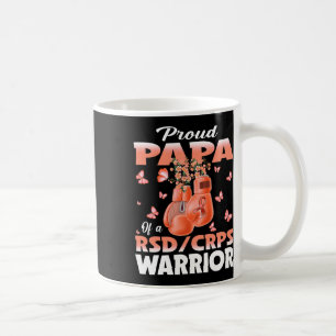Proud Papa Of A Rsd Crps Warrior Awareness Boxing  Coffee Mug