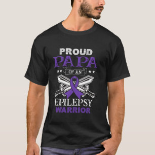 Proud Papa Of An Epilepsy Warrior Family Matching  T-Shirt