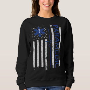 Proud Paramedic Us Flag Paramedic Sweatshirt