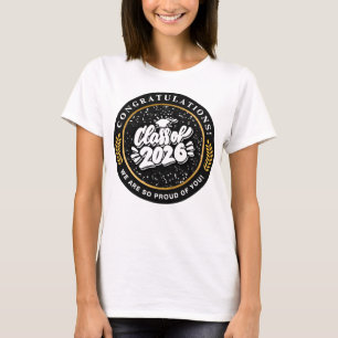 Proud Parent Congratulations Child Graduation 2026 T-Shirt
