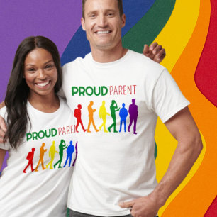 Proud Parent Gay Pride Male Silhouettes T-Shirt