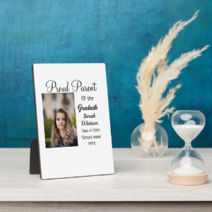 proud parent graduate add photo name class year plaque