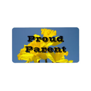 Proud Parent Label Sticker name tags Student Event