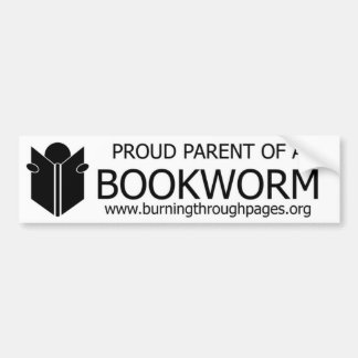 Proud Parent of a Bookworm Bumper Sticker