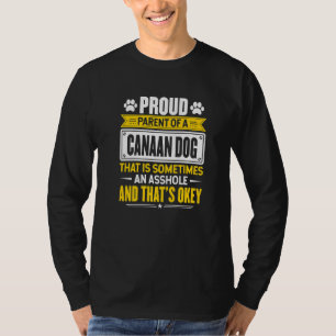 Proud Parent Of A Canaan Dog Dog Owner Mum Dad T-Shirt