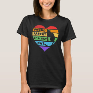 Proud Parent Of A Gay Cat Lgb Cats Pride Ee Equal T-Shirt