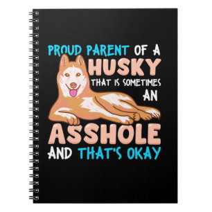 Proud Parent Of A Husky Dog Notebook