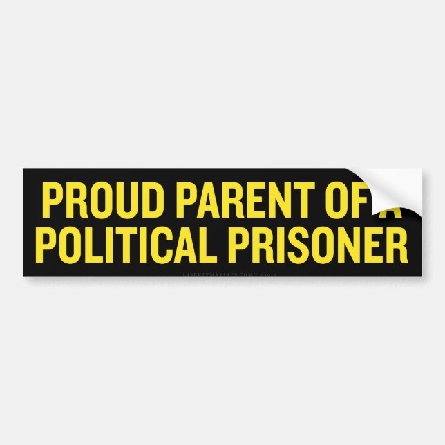 Proud Parent of a Political Prisoner Stickers (Front)
