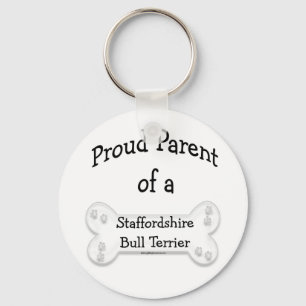 Proud Parent of a Staffy Keychain
