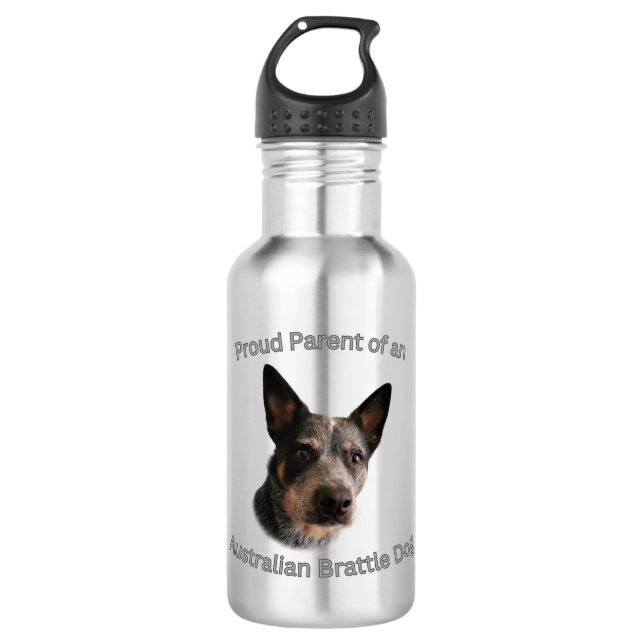 Proud Parent of Australian Brattle Dog 532 Ml Water Bottle (Front)