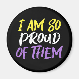 Proud Parent of Nonbinary Child Mom or Dad Magnet