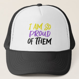 Proud Parent of Nonbinary Child Mum or Dad Trucker Hat