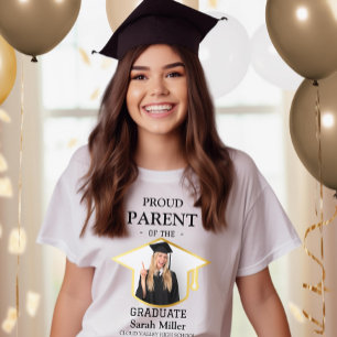 Proud Parent of the Graduate With a Photo & Name T-Shirt