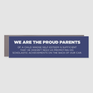 Proud Parents Bumper Sticker - Funny Car Magnet