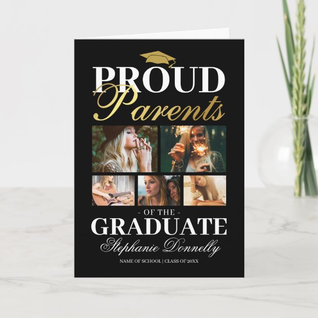 Proud Parents of the Graduate Congrats Card (Front)