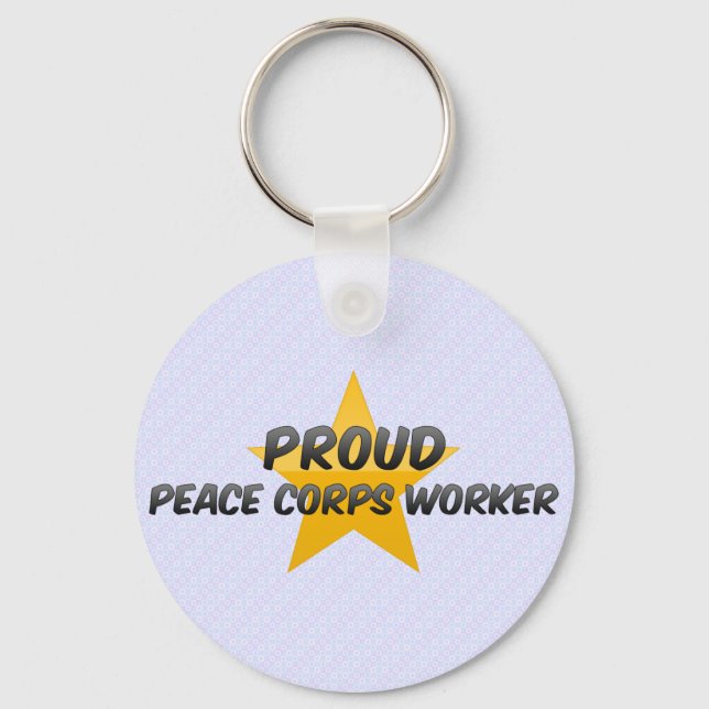 Proud Peace Corps Worker Key Ring (Front)