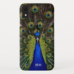 Proud Peacock custom monogram phone cases