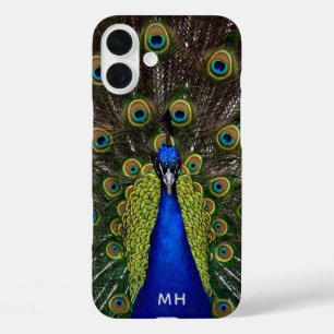 Proud Peacock custom monogram phone cases