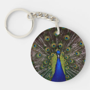 Proud Peacock key chain