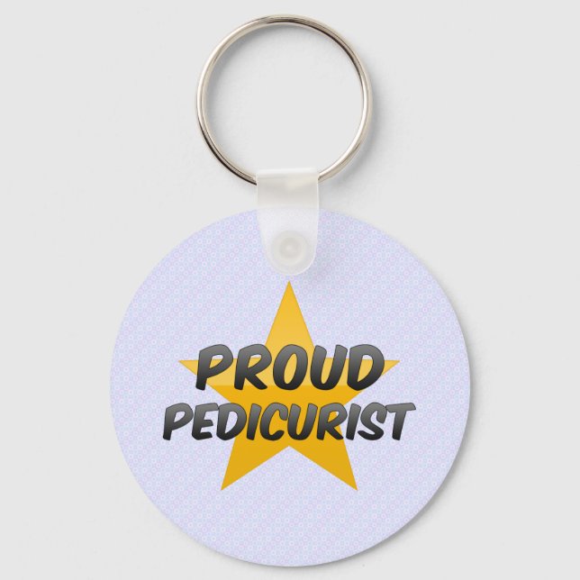 Proud Pedicurist Key Ring (Front)