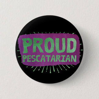 Proud pescatarian 6 cm round badge