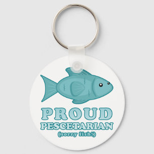 Proud Pescetarian Key Ring