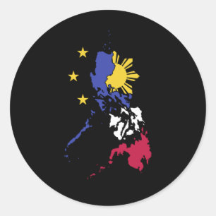 Proud Philippines Filipino Pinoy Classic Round Sticker