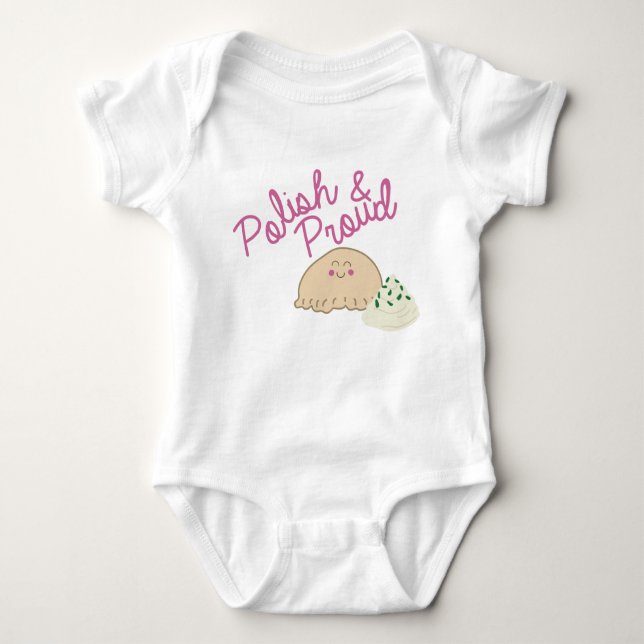 Proud Pierogi Baby Bodysuit (Front)