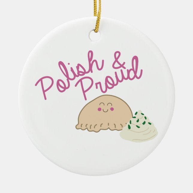 Proud Pierogi Ceramic Ornament (Front)
