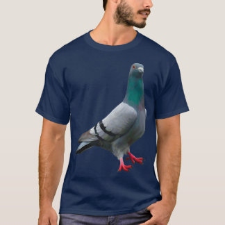 Proud Pigeon illustration Elegant pigeon art Bird T-Shirt