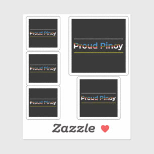 Proud Pinoy - Filipino Flag Abstract Geometric