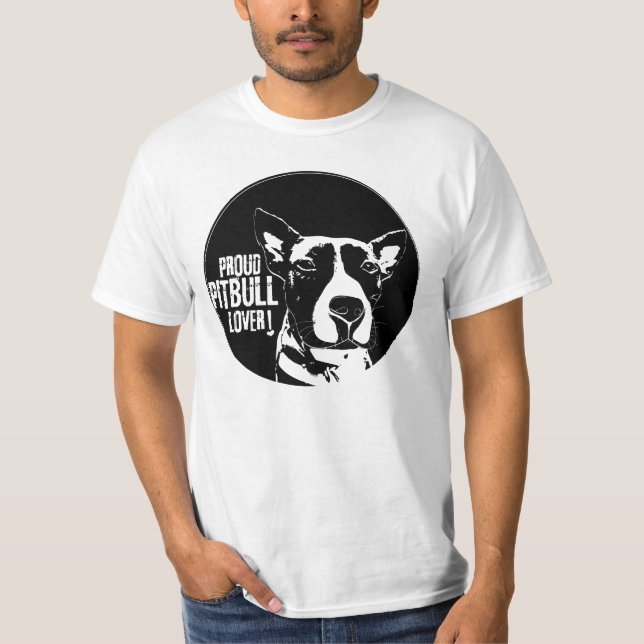 PROUD PITBULL LOVER T-Shirt (Front)