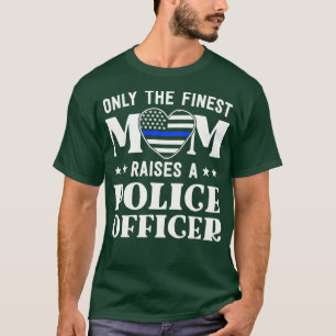 Proud Police Mum Police Officer Mum Gifts Thin Blu T-Shirt